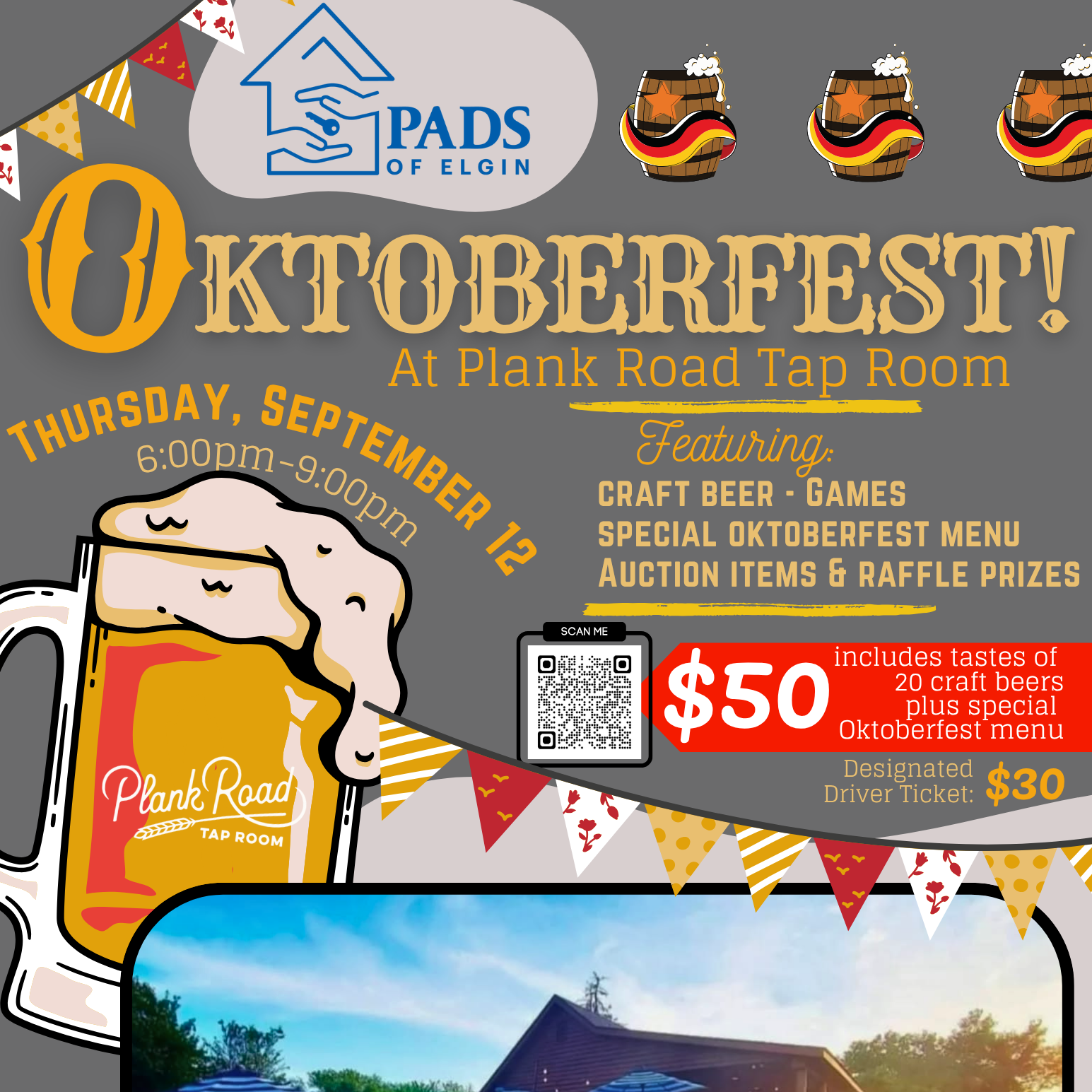 Hops for Homes-OktoberFest 2025 - logo
